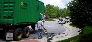 Staging a Temporary Generator for a Major Project